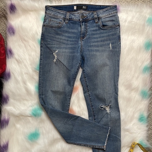 KUT From The Kloth Connie Ankle Skinny Blue Jeans - Picture 2 of 7